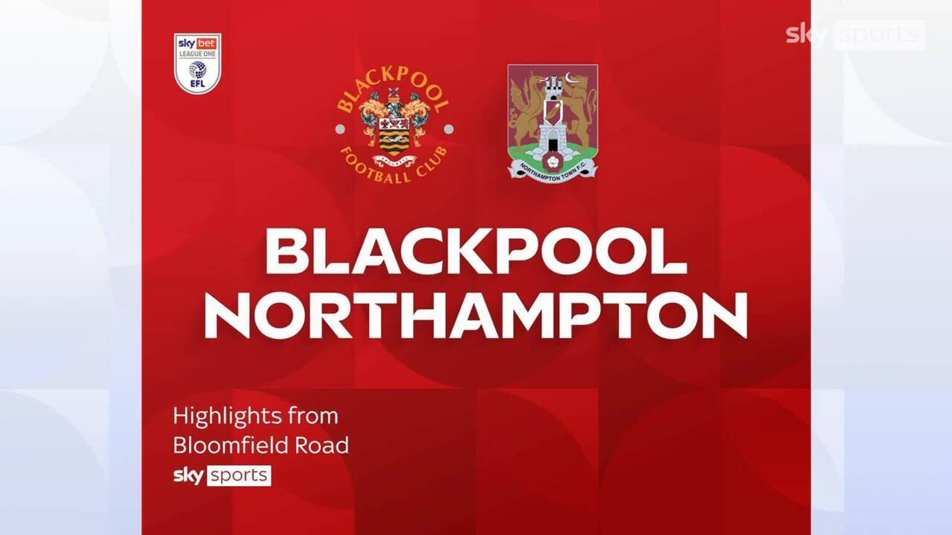 Blackpool 2-0 Northampton
