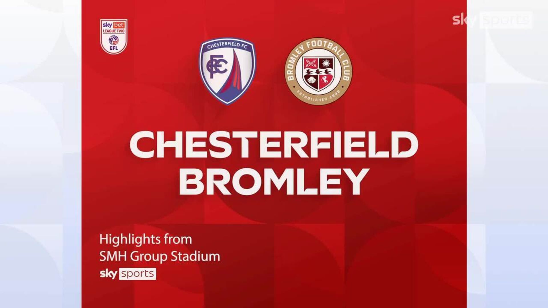 Chesterfield 0-0 Bromley