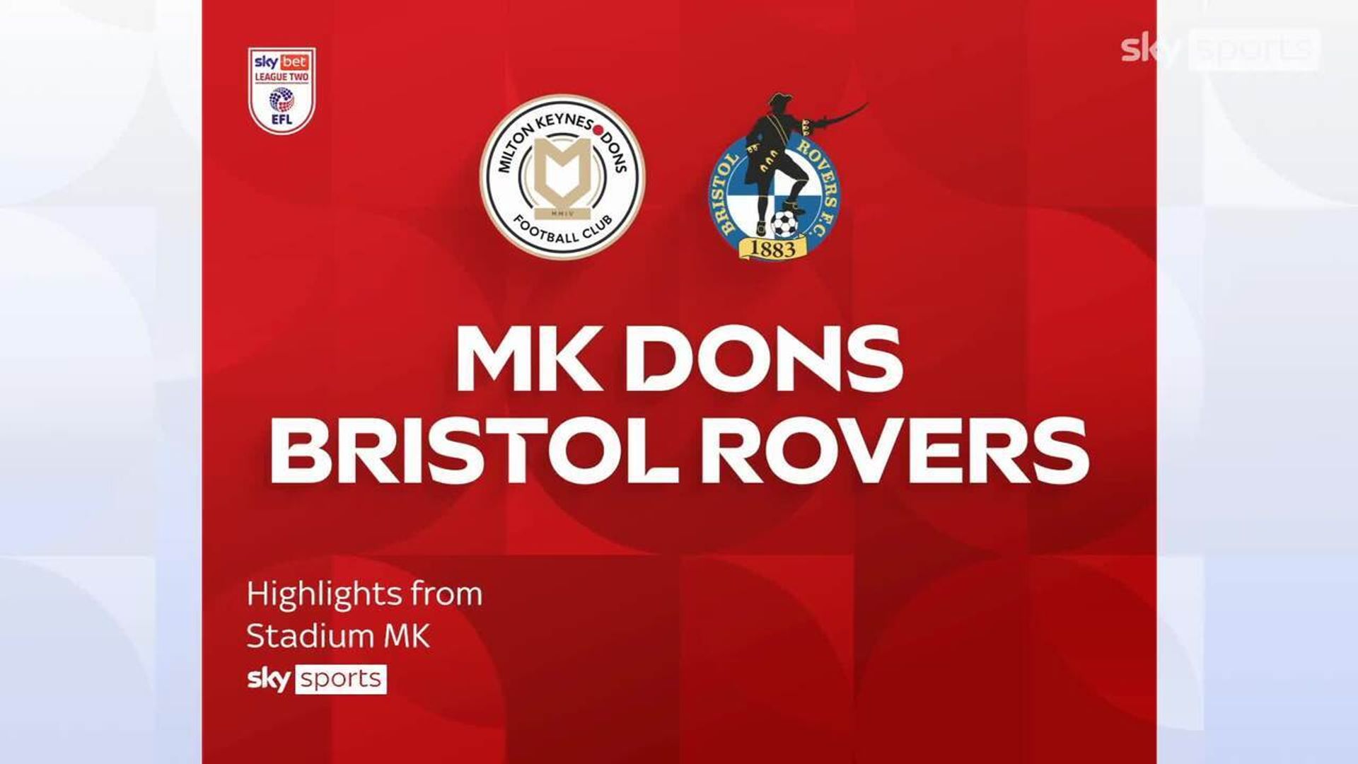 MK Dons 1-0 Bristol Rovers