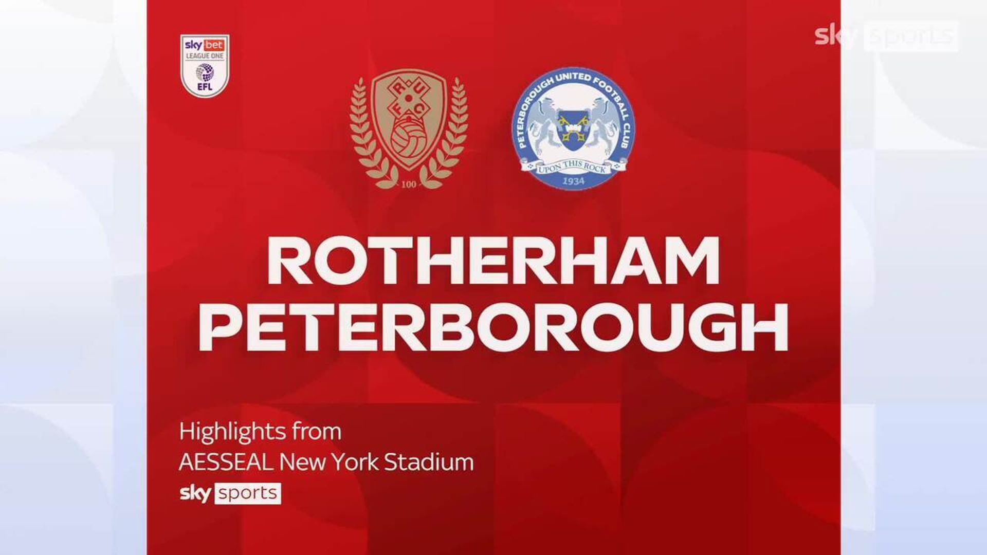 Rotherham 0-2 Peterborough