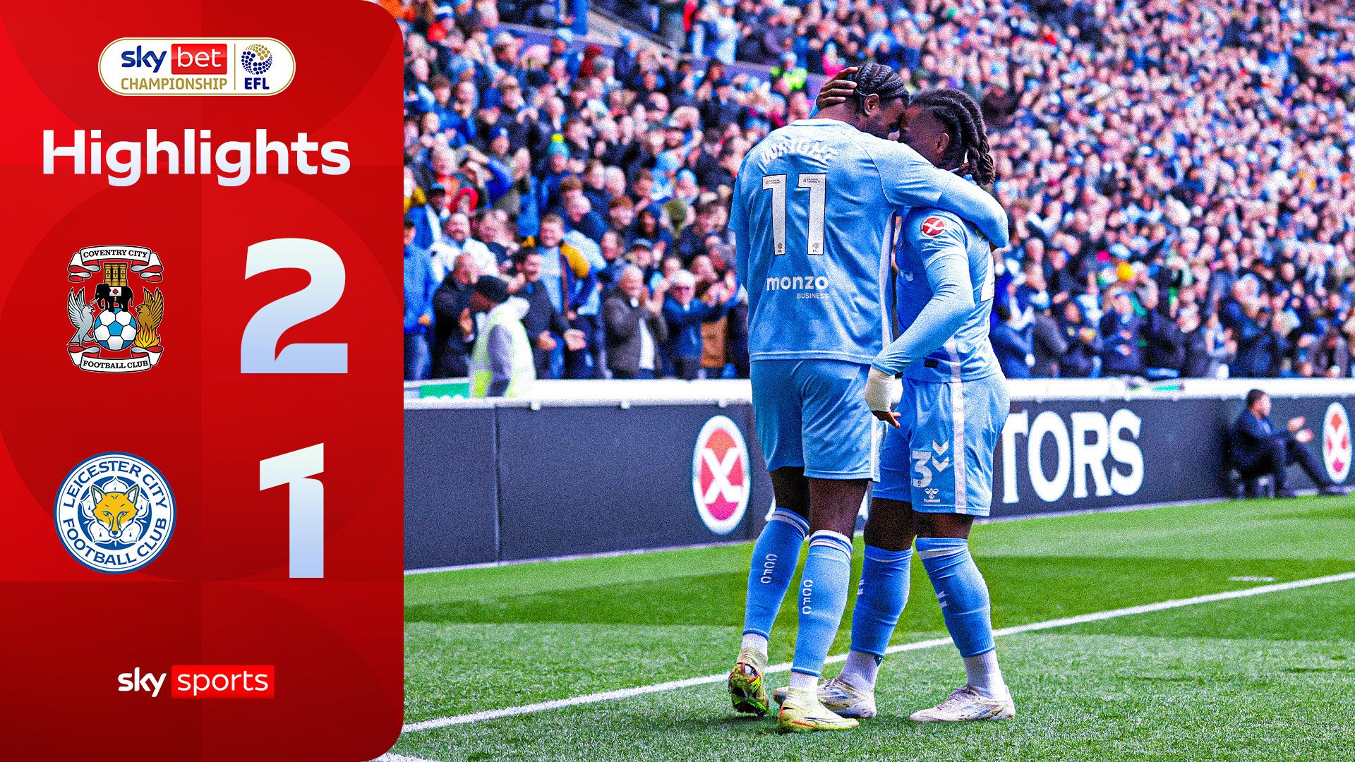 Coventry 2-1 Leicester