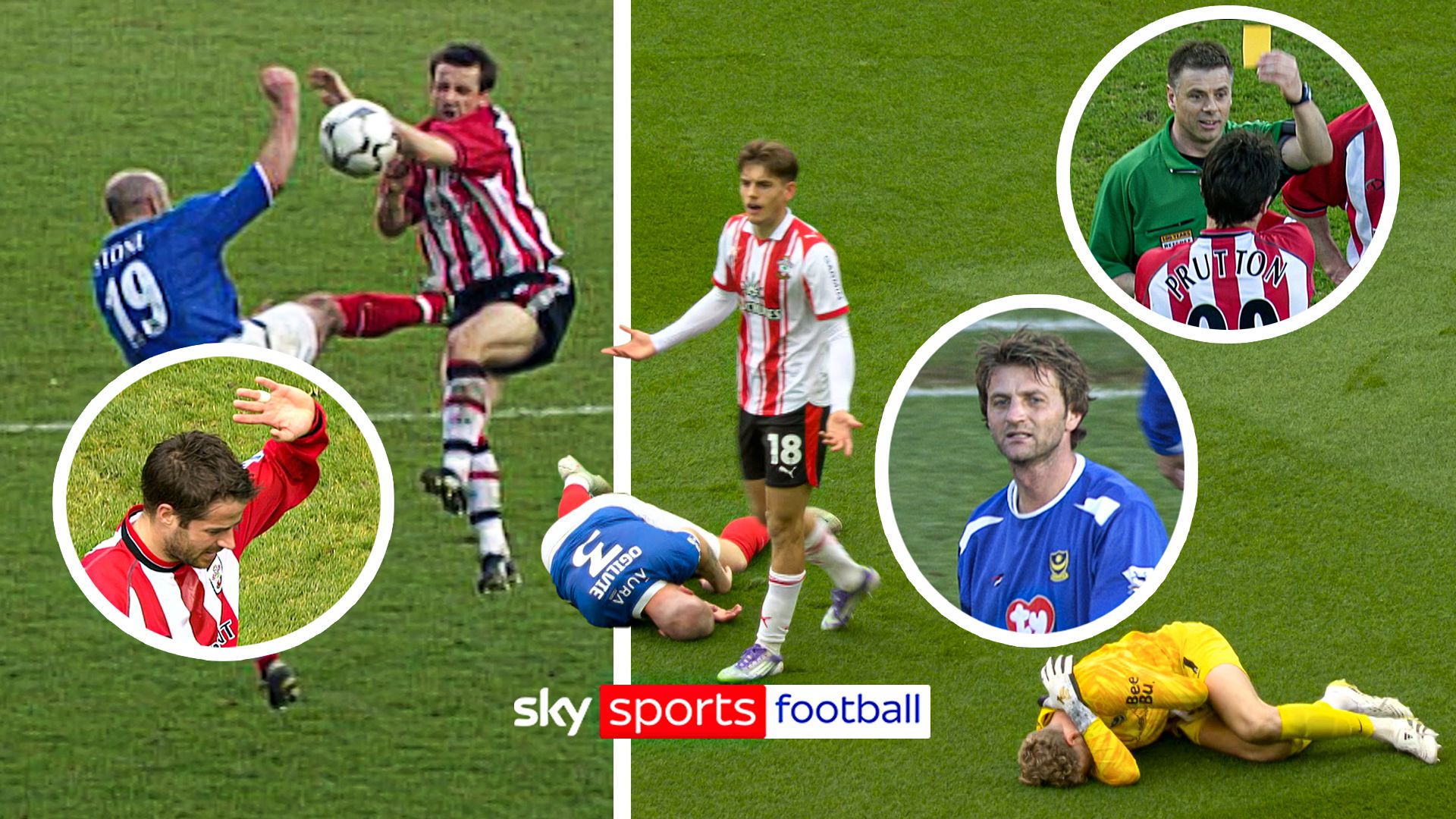 'That's wild!' | 10 naughty fouls in South Coast derby ft. Redknapp, Sherwood and Prutton