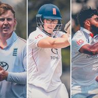 James Rew, Asa Tribe and Rehan Ahmed could be lining up in England's Test team later this year (Credit - Getty/PA)