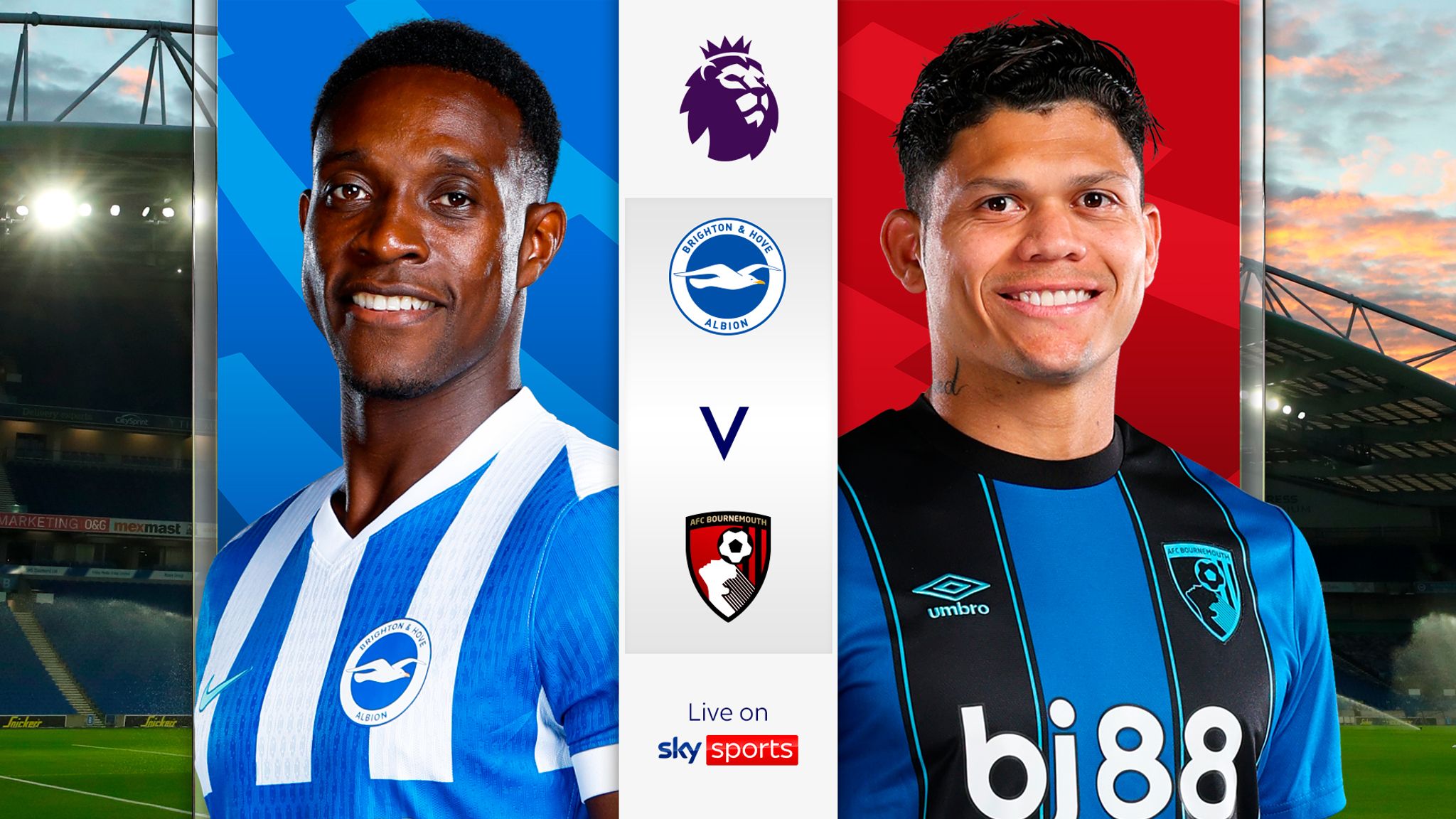 Brighton vs Bournemouth Sky Sports preview image