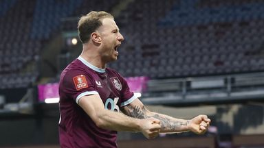 Ashley Barnes scored twice as Burnley thumped Millwall in the FA Cup third round