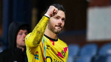 Craig Gordon came off the bench for his first Hearts appearance of the season