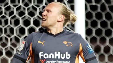 Lars-Jorgen Salvesen netted Derby's fifth goal at Ashton Gate