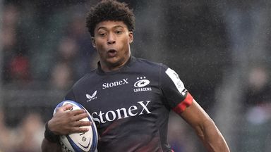 Noah Caluori starred scoring four tries for Saracens against Newcastle.