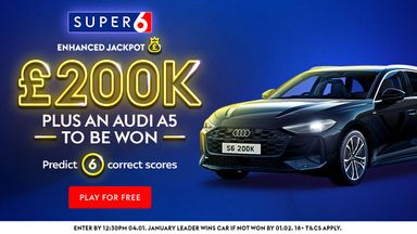 Jouez au Super 6 pour gagner 200 000 £ !