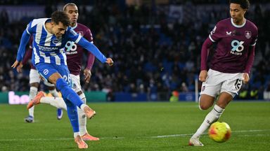 Brighton's Yasin Ayari extends their lead over Burnley