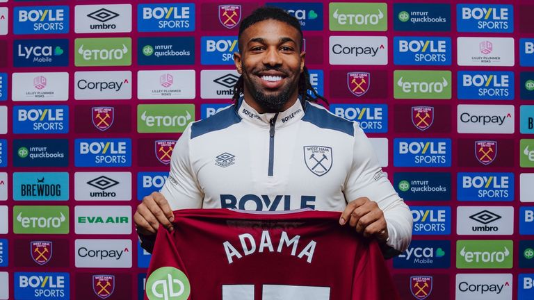 West Ham United have signed Adama Traoré (credit: West Ham United FC)