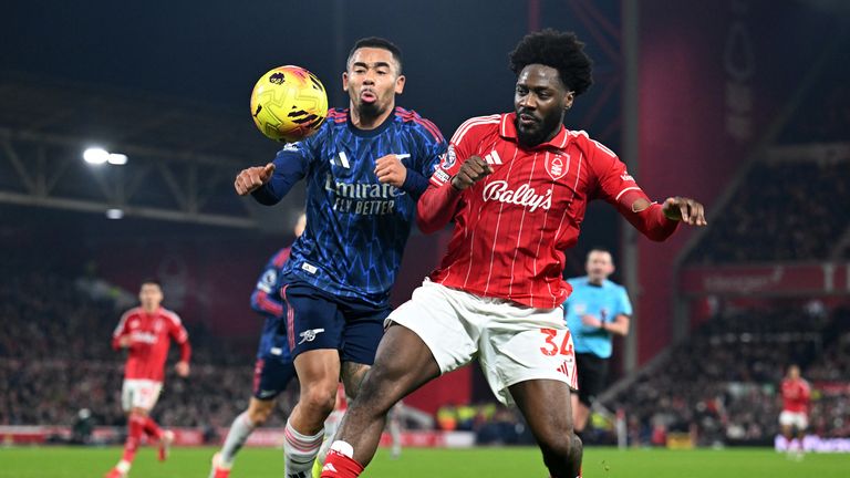 Aina appeared to handle the ball when trying to not concede a corner