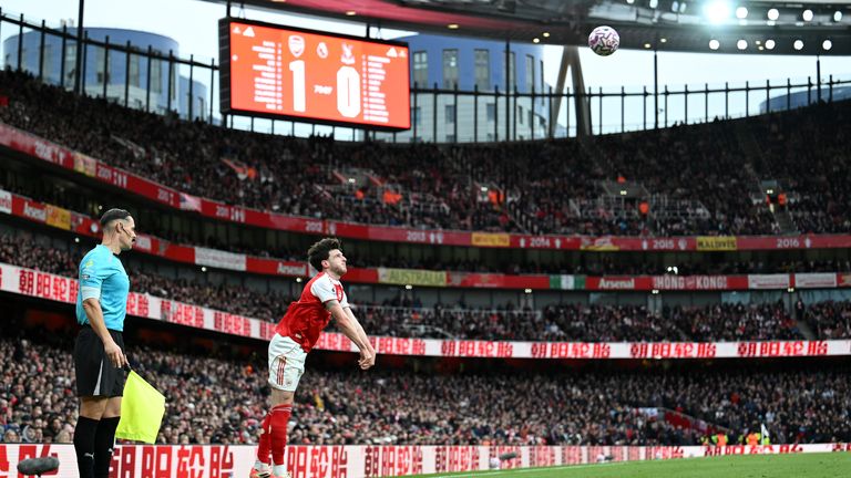 Declan Rice has been a long-throw option for Arsenal