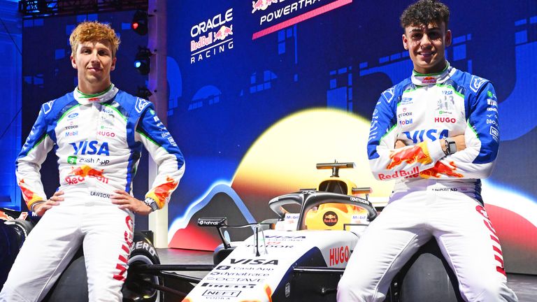 British teenager Arvid Lindblad Racing Bulls car launch