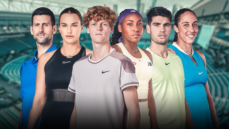 Australian Open: Aryna Sabalenka, Coco Gauff, Madison Keys, Novak Djokovic, Jannik Sinner and Carlos Alcaraz