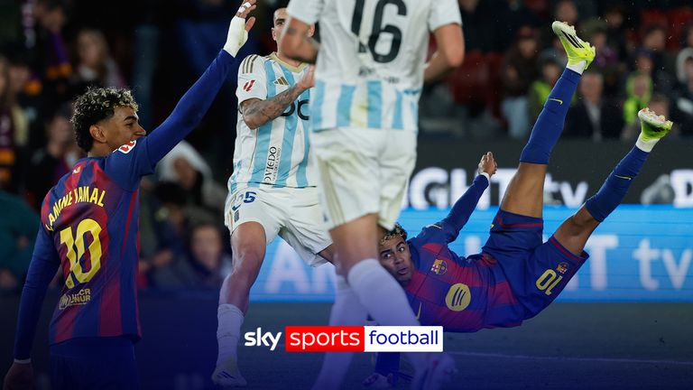 In case you haven't seen it already, Lamine Yamal scored an incredible bicycle against Real Oviedo as Barcelona went on to win 3-0.  