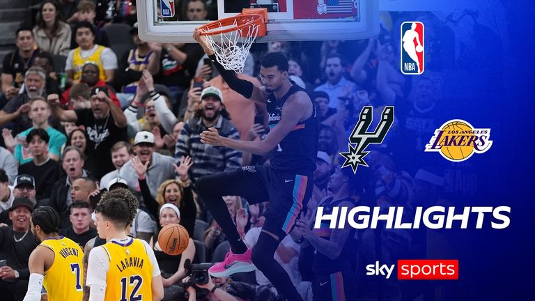 Victor Wembanyama's San Antonio Spurs saw off Luka Doncic's Los Angeles Lakers 107-91 in the NBA.