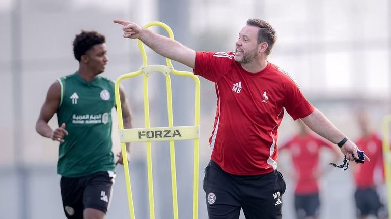 Michael Beale coached Al Ettifaq as Steven Gerrard's assistant last season. Credit: Al Ettifaq
