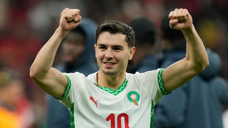 Morocco's Brahim Diaz scored against Cameroon