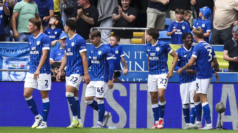 Cardiff are top of League One with a young squad this season