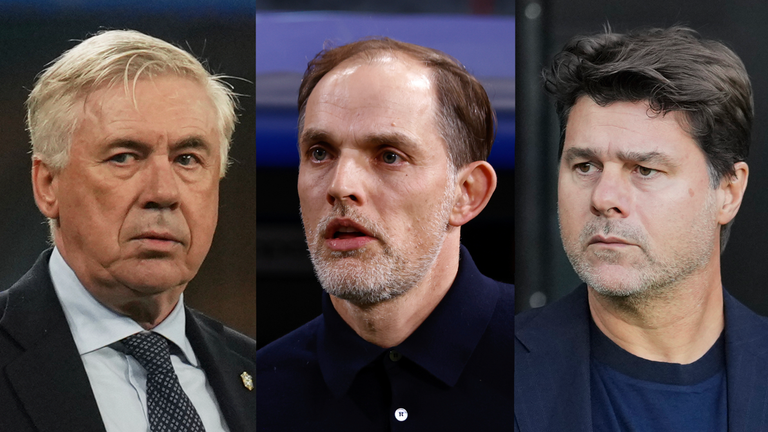 Gary Neville wants Manchester United to recruit Carlo Ancelotti, Thomas Tuchel or Mauricio Pochettino as their next permanent manager