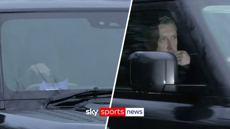 Michael Carrick and Jason Wilcox arrive at Manchester United's training ground with news breaking that the former midfielder has agreed terms to become the club's new interim head coach. 