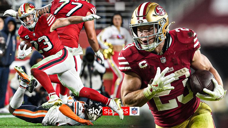 San Francisco running back Christian McCaffrey