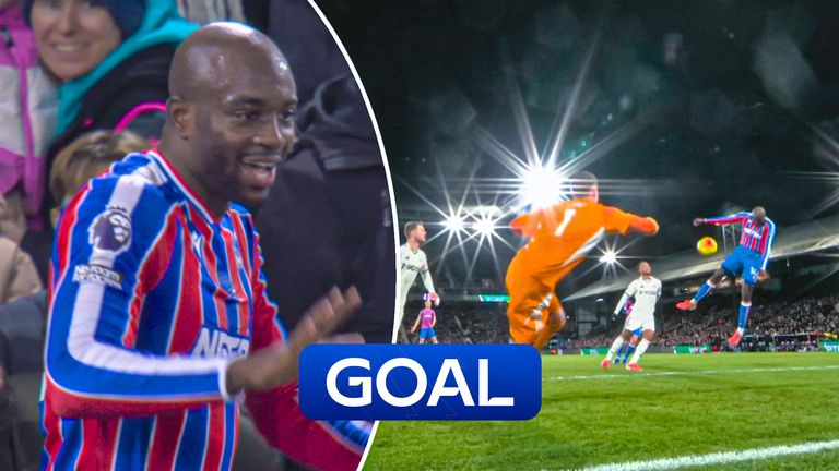Mateta opens the scoring for Crystal Palace.
