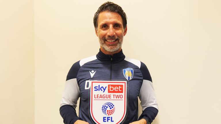 Danny Cowley was named Sky Bet League Two Manager of the Month for November