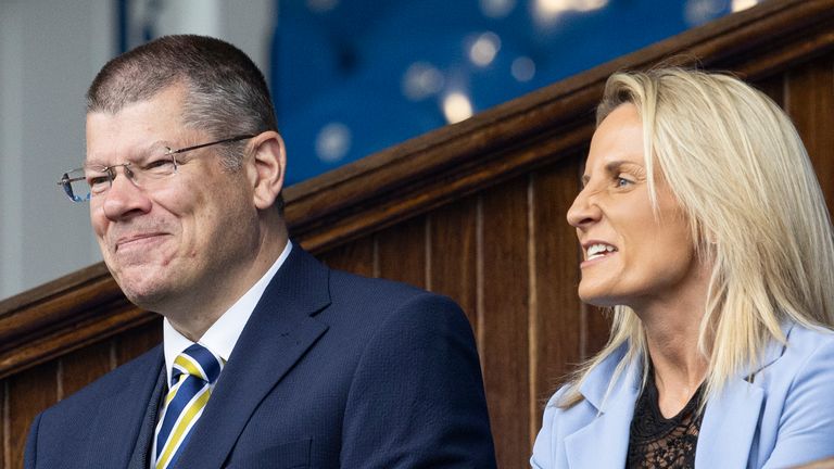 SPFL chief exec Neil Doncaster and SWPL managing director Fiona McIntyre