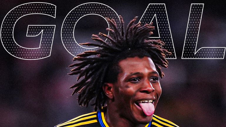 Dorgu scores for Man Utd against Arsenal