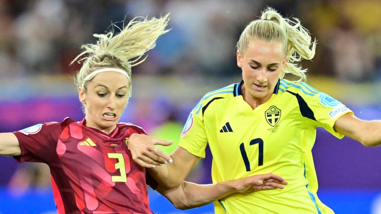 Ellen Wangerheim (right) has joined Man Utd Women