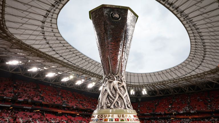 The Europa League trophy 