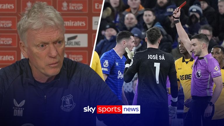 David Moyes on Michael Keane red card appeal 