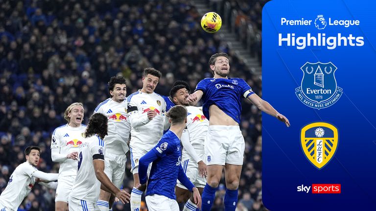 Highlights from the Premier League match between Everton and Leeds.