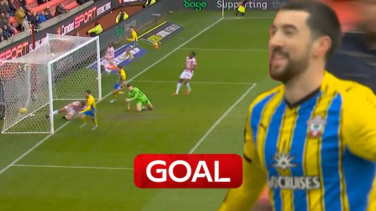 Finn Azaz fires Saints in front at Stoke