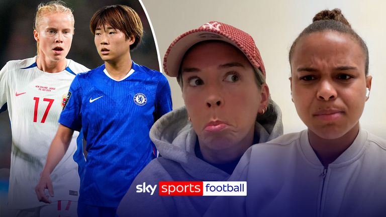 Nikita Parris, Jordan Nobbs, Maika Hamano and Julie Blakstad