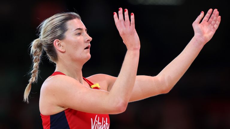 Fran Williams, netball inglese, Vitality Roses (Getty Images)