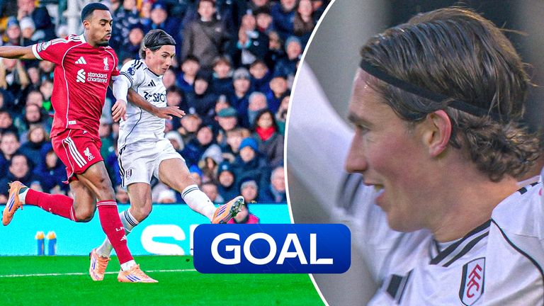 Harry Wilson opens the scoring against Liverpool.