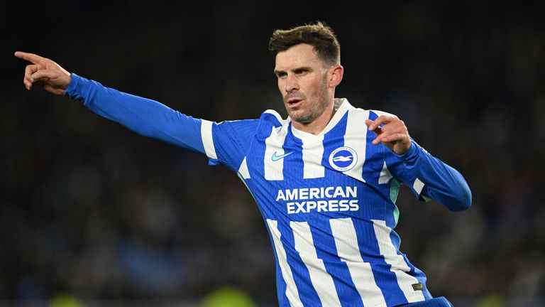 Pascal Gross made his Brighton return against Burnley on Saturday