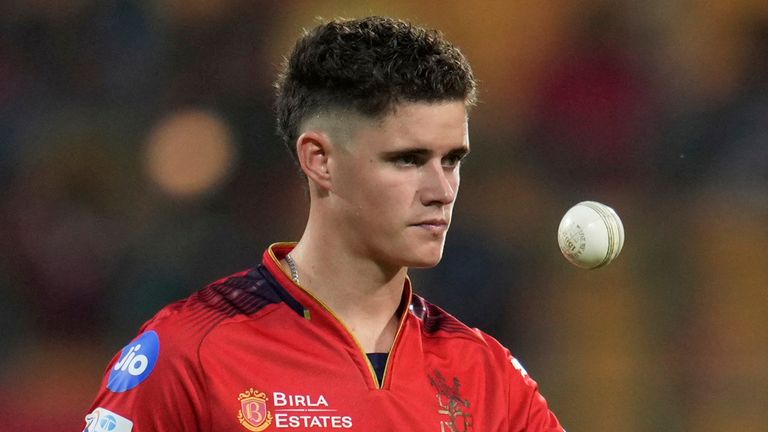 Royal Challengers Bengaluru's Jacob Bethell, IPL 2025 (Associated Press)
