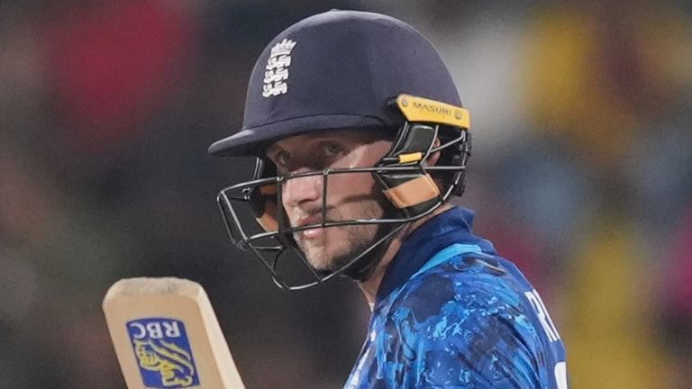 England's Joe Root celebrates his fifty runs during the second ODI cricket match between England and Sri Lanka (Press Association)  