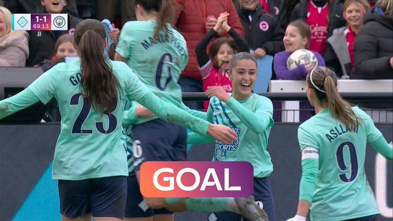 Freya Godfrey stuns league leaders Manchester City as she equalises for London City Lionesses with this stunning strike.