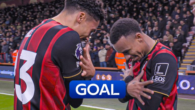 Bournemouth forward Kroupi scores against Spurs