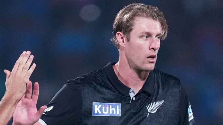 Kyle Jamieson has replaced the injured Adam Milne (hamstring) in New Zealand's T20 World Cup squad