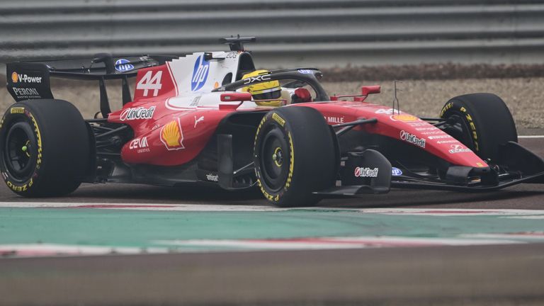 Lewis Hamilton shakes down the SF-26