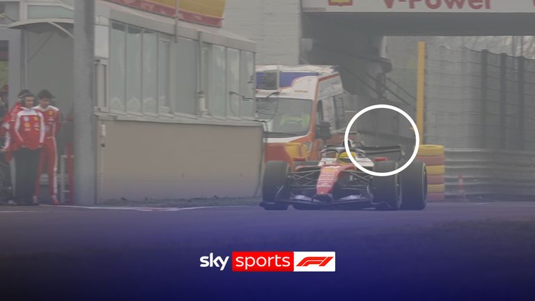 Lewis Hamilton uses at F1's new active aero system on his Ferrari