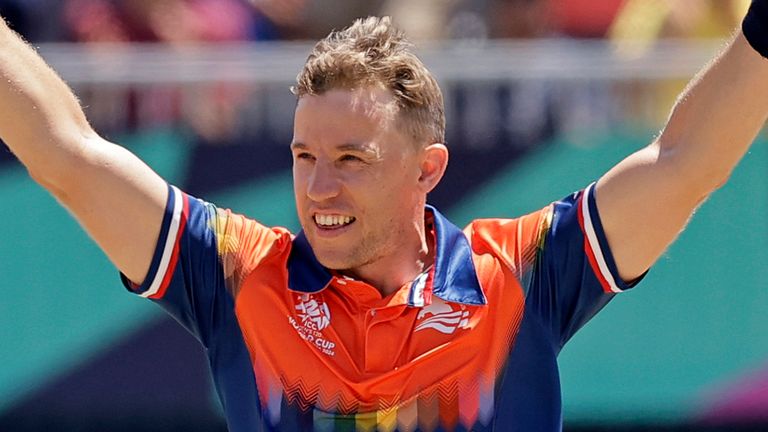 Logan van Beek, Netherlands, T20 international cricket (Associated Press)
