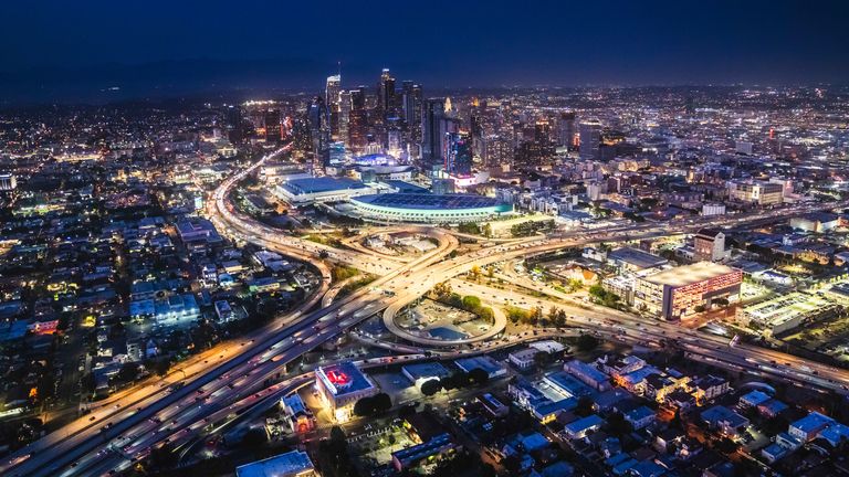 The Los Angeles skyline (Credit: Visit California)