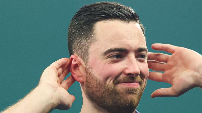 Luke Humphries at the World Darts Championship (Credit: PDC/Taylor Lanning)